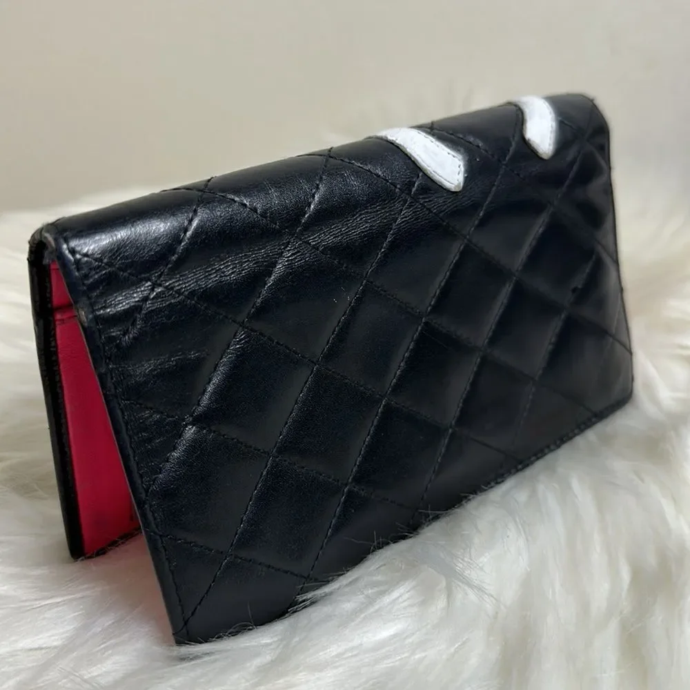 💯Authentic Chanel Bifold  Quilted Long Wallet 🍀